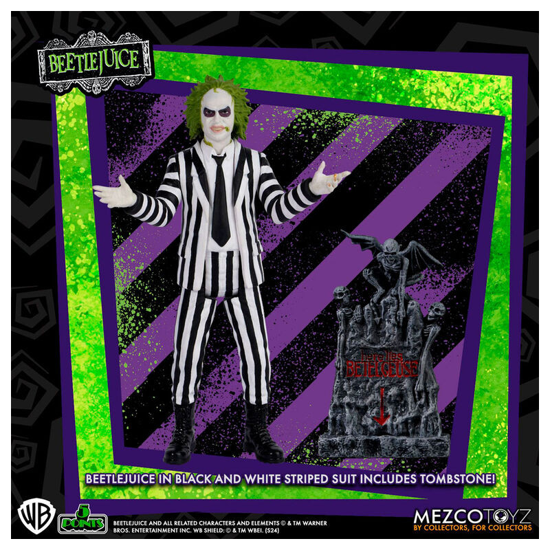 Figura Beetlejuice Striped Suite Beetlejuice 9,5cm